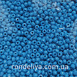 Бісер калібрований дрібний морська хвиля матовий, фото 2