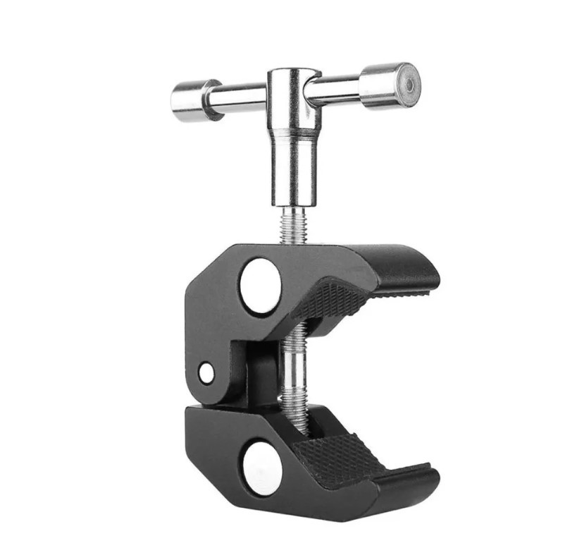 Затискач Клешня Краб для фотоаксесуарів 1/4" і 3/8" на штатив/стійку/триногу Super Clamp Large