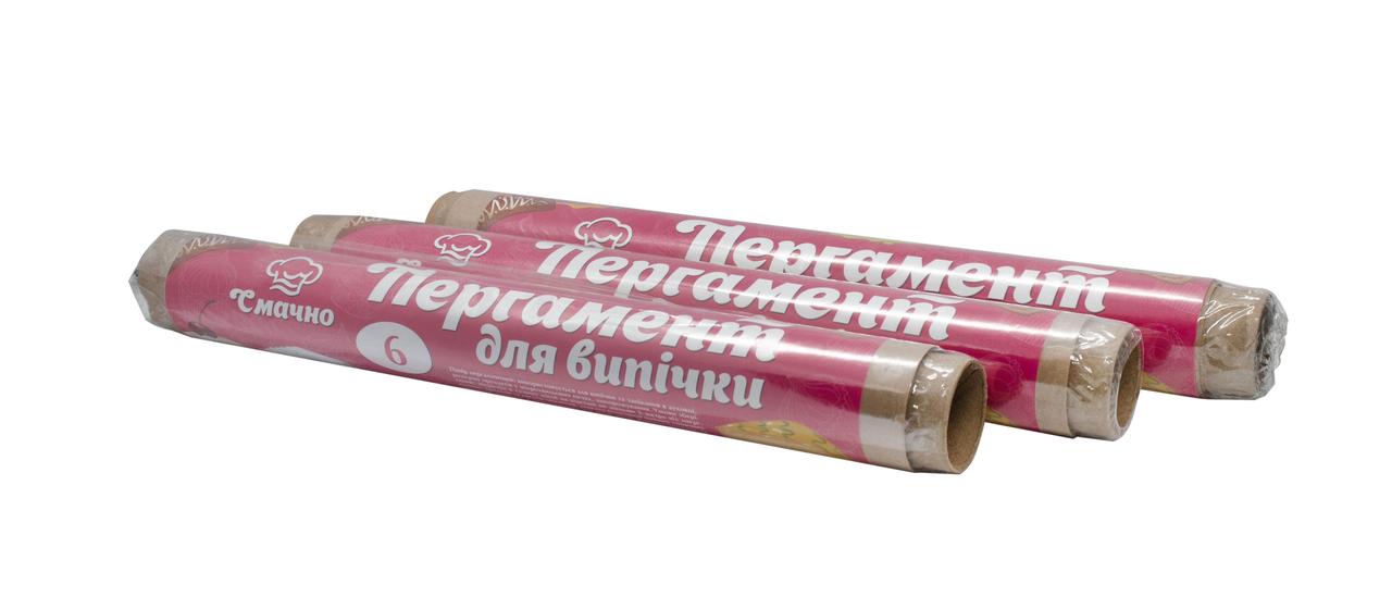 Пергамент для випікання коричневий 6 м*280 мм (ТМ Смачно)