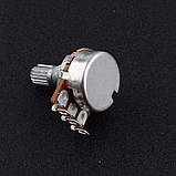 Потенціометри B500 для гітари електрогітари потенціометр 15 мм резистор сірі, фото 2