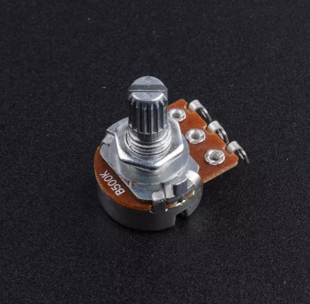 Потенціометри B500 для гітари електрогітари потенціометр 15 мм резистор сірі, фото 1