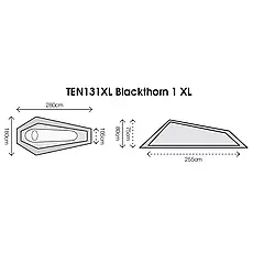 Палатка Highlander Blackthorn 1 XL Hunter Green (TEN131XL-HG), фото 2