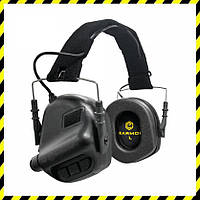 Навушники для стрільби Активні Earmor M31 Black для військових, ЗСУ, полювання