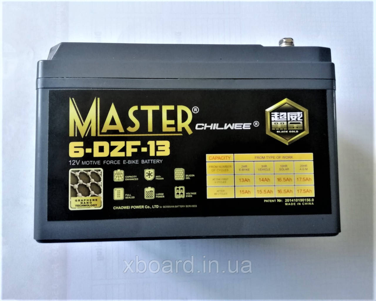 Акумулятор до електровелосипедів Master Gold 6-DZM-13.1