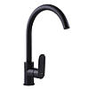Змішувач для кухні латунний з поворотним виливом TOPAZ BARTS TB 07403-H36-BL Чорний матовий, фото 2