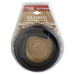 Душовий шланг силіконовий Globus Lux NH-112-150-Black 150см Чорний матовий