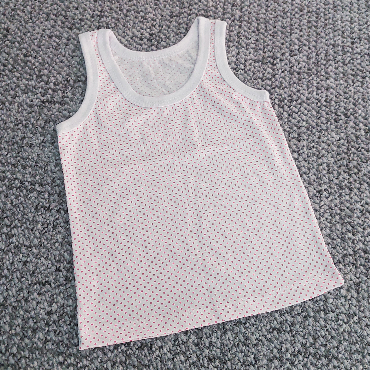 92-98 1,5-2 роки дитяча бавовняна майка для дівчинки дитини дітей тонка натуральна бавовна х б 4930 017