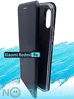 Чехол книжка Redmi 9a черный ,, чехол магнитный с отделом для карточки (черный цвет )