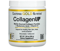 California Gold Nutrition, CollagenUP, морський гідролізований колаген, гіалуронова кислота й вітамін С, без