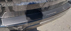 Накладка на бампер Subaru FORESTER III з 2008- (NataNiko Carbon)