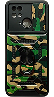 PC + TPU чехол Camo на Xiaomi Redmi 10C (на сяоми редми 10ц) зеленый