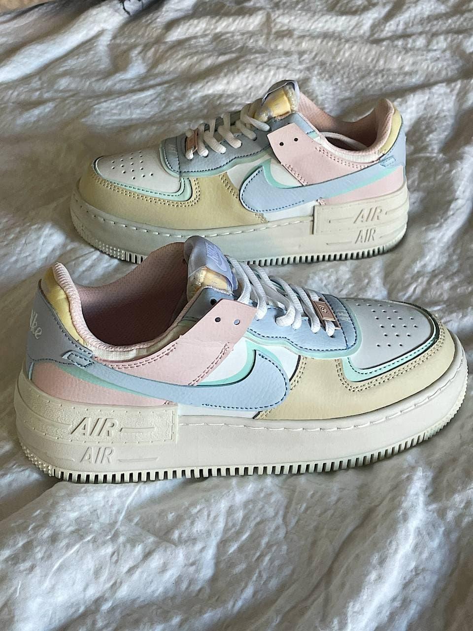 Кроссовки женские Nike Air Force/Найк Эир Форс, стильные кожаные кеды ...