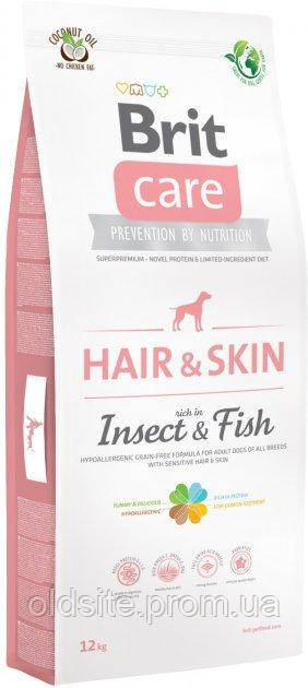 Корм Brit Care Dog Grain Free Hair & Skin Insect & Fish 12 кг