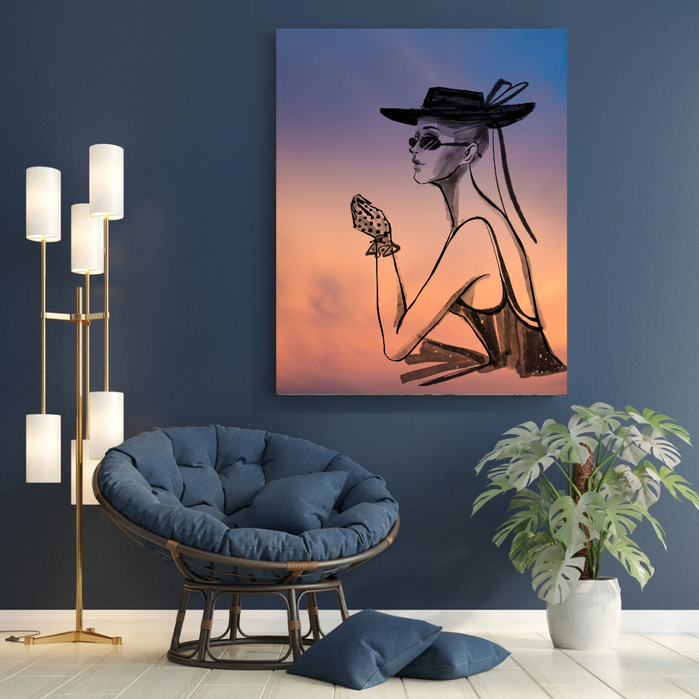 Интерьерная Картина-постер на Стену Арт Портрет в Гостиную 60*50 ...