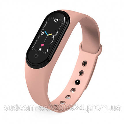 Смарт браслет M5 Smart Bracelet Фітнес трекер Watch Bluetooth. Колір рожевий, фото 2