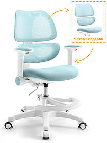 Ортопедичний стілець для хлопчика школяра з підставкою та підлокітниками Mealux Dream Air