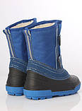 Зимові підліткові чоботи для хлопчика з гумовою колошею Nordik Alisa Line синій розміри 26-37, фото 4