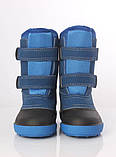 Зимові підліткові чоботи для хлопчика з гумовою колошею Nordik Alisa Line синій розміри 26-37, фото 3