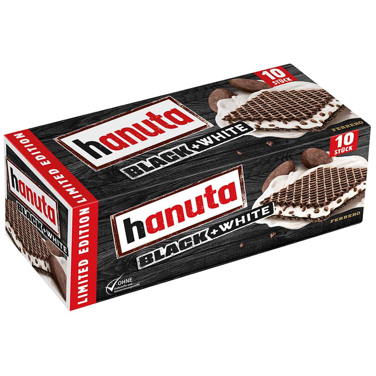 Вафлі Hanuta Black & White 220г (какао з молочним кремом)