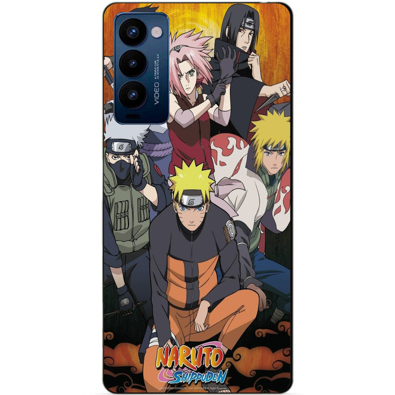 Силиконовий бампер чехол для Tecno Camon 18p з рисунком Naruto
