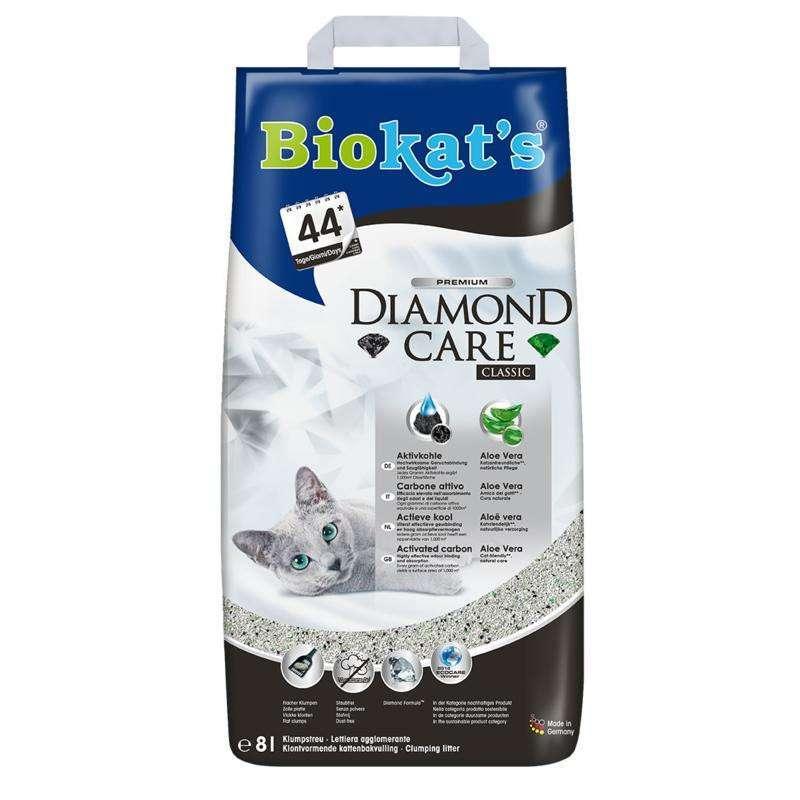 BIOKAT'S (Біокетс) DIAMOND CARE CLASSIC - Наповнювач комкуючого для котячого туалету КЛАСІК