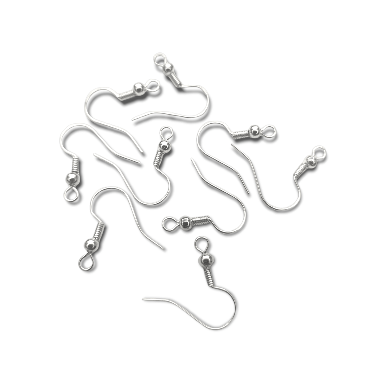 Швензи "ходові" 18х18 мм 100 пар срібло, фото 1