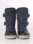 Підліткові зимові чоботи з гумовою колошею для хлопчика Nordik Alisa Line чорні розміри 26-37, фото 3