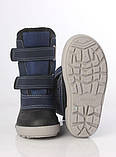 Підліткові зимові чоботи з гумовою колошею для хлопчика Nordik Alisa Line чорні розміри 26-37, фото 6