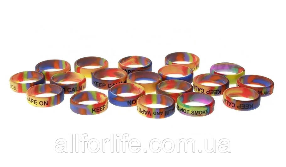 Silicone Vape Band силіконовий вейп бенд вузьке 7 мм захисне кільце для атомайзерів від 22 мм Original Rainbow