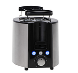 Тостер Camry CR 3215 1000 Вт 2 скибочки + металева підставка для булочок, фото 4