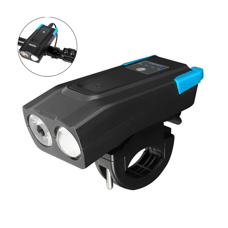 Фара велосипедная West Biking BK-1718 0701220 4000 mAh выносной пульт Black + Blue - фото 1 - id-p1672439659