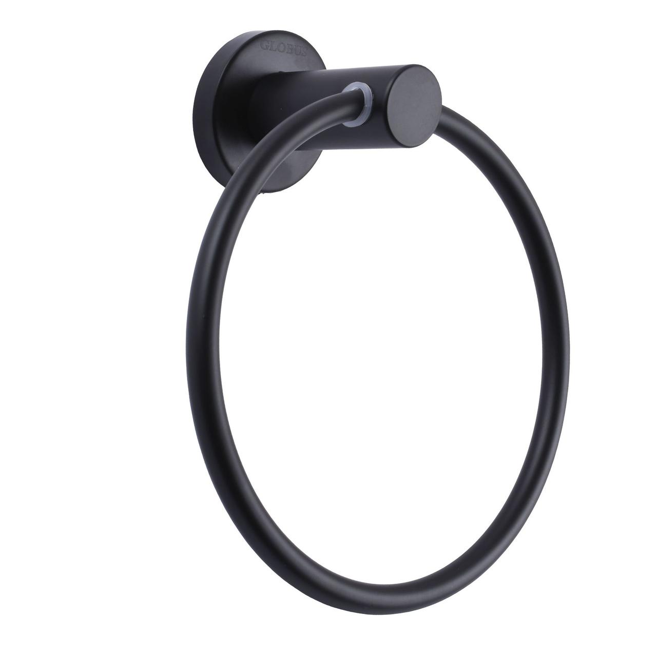 Тримач рушників Globus Lux BS8407 чорний матовий SUS304, фото 1