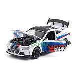 Машинка BMW M4 Sport 1:32 іграшка Білий (RS-14707, 6968172650628), фото 3