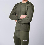 Зимовий термокостюм Columbia чоловічий хакі для військових ЗСУ з флісу + термоноски в подарунок 3шт, фото 6