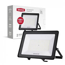 Прожектор світлодіодний MAXUS FL-04 150W, 5000K, чорний