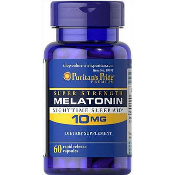 Мелатонин - Puritan's Pride Melatonin 10 mg / 60 capsules
