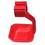 Краплеуловлювач для ніпельної поїлки під трубу 22х22 або круглу 25 мм., фото 2