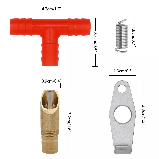 Ниппельная поїлки для кроликів латунна, фото 3
