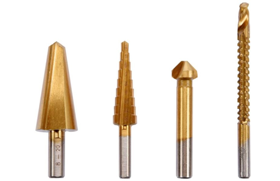 Набір свердел по металу, розгортка, зенкер, свердло ступінчасте, фрезерне свердло Sthor 22640