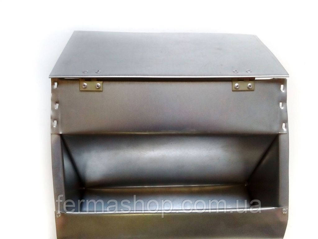 Бункерна годівниця для кроликів та ін. гризунів на 3,5 літра з кришкою, фото 1