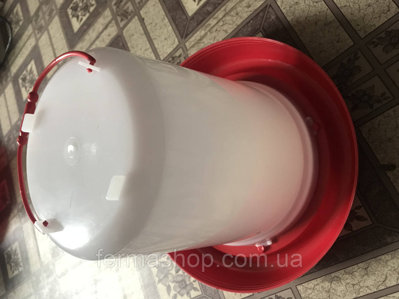 Вакуумная поилка 5 л для птиц(кур, курчат, цыплят, перепелов, индюков ...