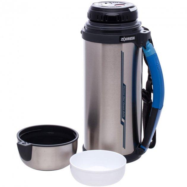 Термос Zojirushi SF-CС18XA 1.8 л (складана ручка +ремінець) ц:сталева, фото 1