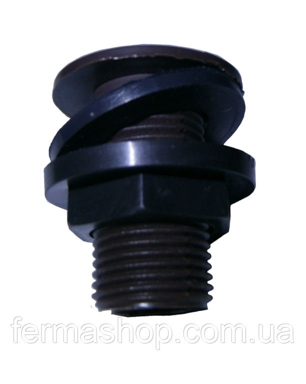 Врізка для бака 1/2 пластмасова, фото 1