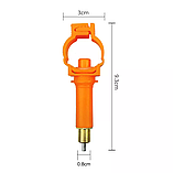 Ниппельная поїлка для кролика під трубу 25мм, довжина 6см, фото 5