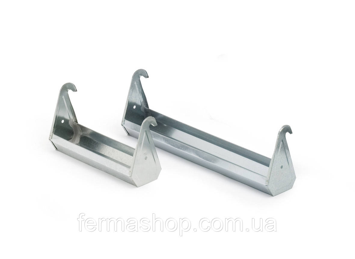 Годівниця оцинкована сталь CF (для клітин) 70 см. Італія. (Курей, курчат, курчат, перепелів), фото 1