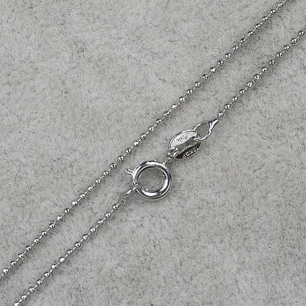Цепочка серебристая плетение круглое из медицинской стали от Stainless Steel длина 40 см ширина 0.5 мм, фото 1