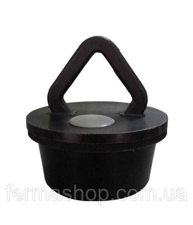 Пробка 250 з ущільнювальним кільцем 250 (чорна), фото 1