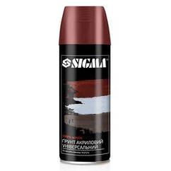 Ґрунт аерозольний акриловий 400 мл RAL 3009 (червоно-коричневий) SIGMA (2737541)
