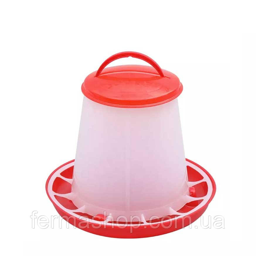 Бункерна годівниця для курей на 3 л., фото 1