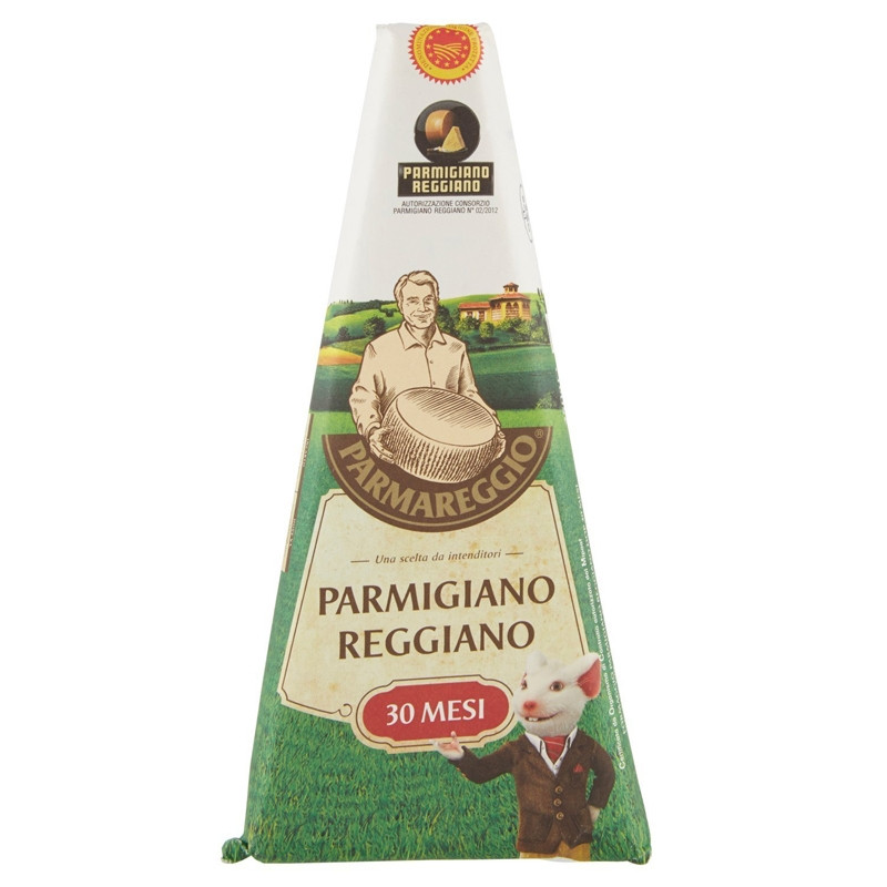 Твердий сир Пармезан 30 міс витримка Parmareggio Parmigiano Reggiano 30 mesi D.O.P 250 г